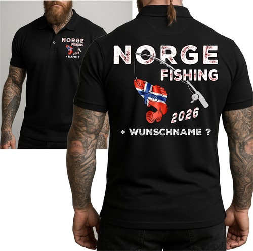 Norge fishing poloshirt - fishing,