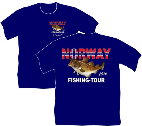 Norwegen angler shirt - angler, t-shirt