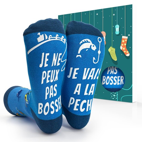 Lustige socken mit angelmotiv - lustige,