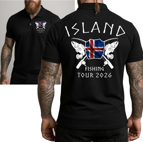 Island fishing poloshirt - island,
